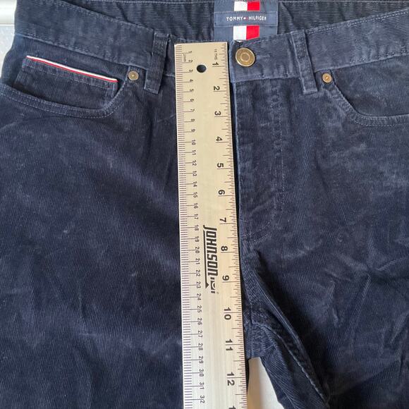Tommy Hilfiger Men Pants Size 32/34 Blue Mid Rise Stretch Slim Straight Modern - Picture 5 of 11
